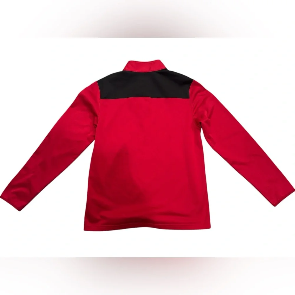 NFL Atlanta Falcons Men’s 1/4 Zipper Red/Black Pullover-size medium
